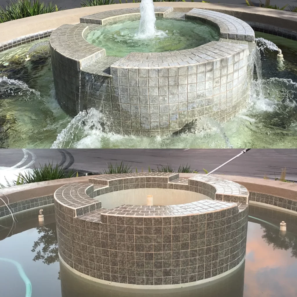 San Diego Pool Tile Cleaning restoring smooth spa tile surfaces in San Diego, California