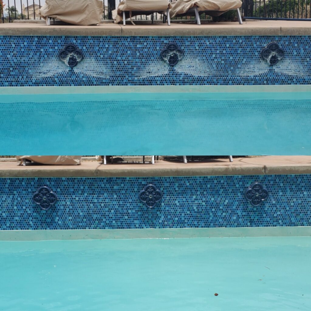 San Diego Pool Tile Cleaning restoring sparkling pool tile in San Diego, California