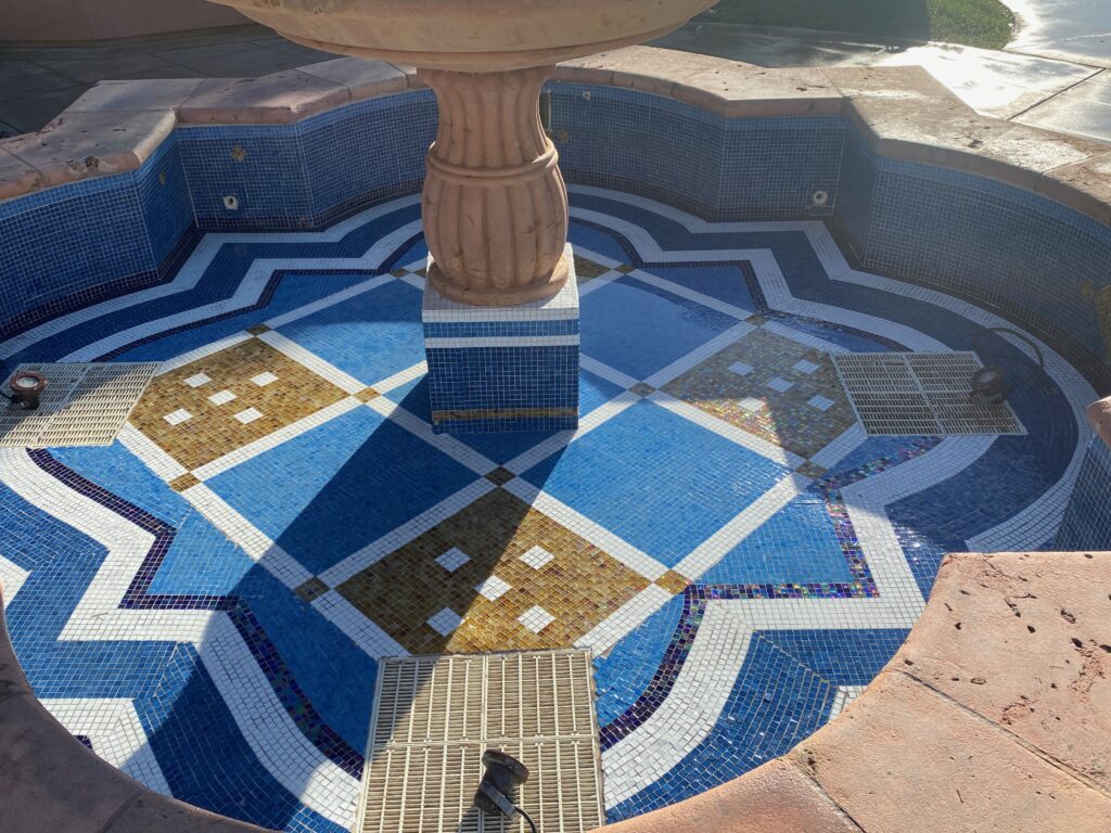 San Diego Pool Tile Cleaning refreshing pool tile and coping in San Diego, California