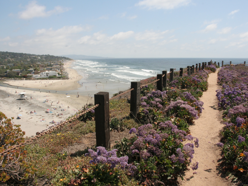 Del Mar beach in California